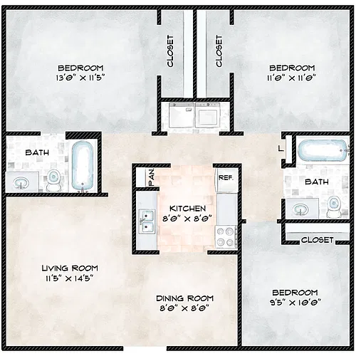 Floor plan Lonestar