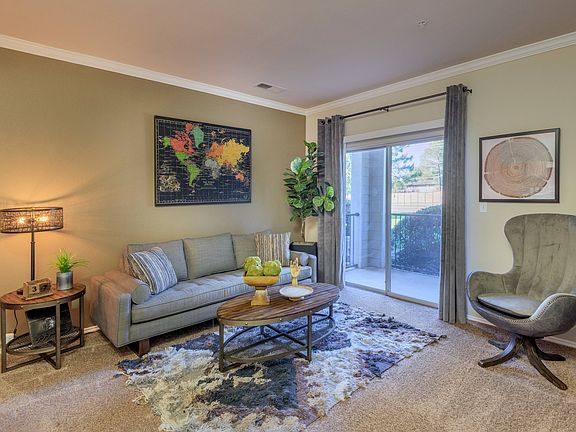 Living Room with Private Patio