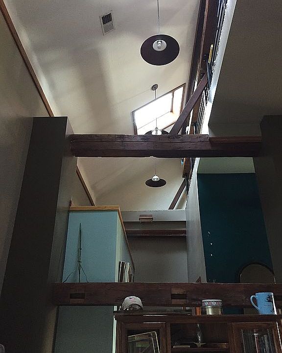 Hallway area to bathroom and