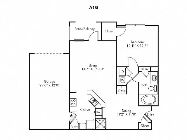 Floor plan A1G