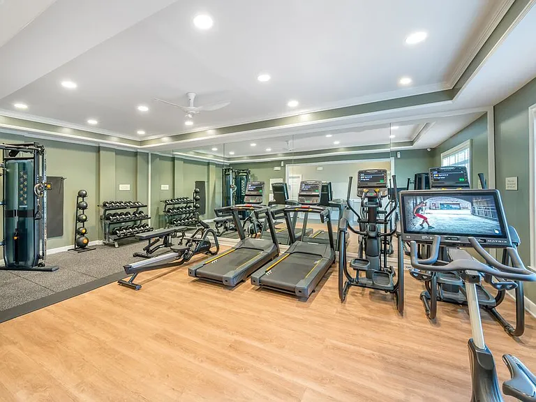 Fitness center with strength and cardio equipment