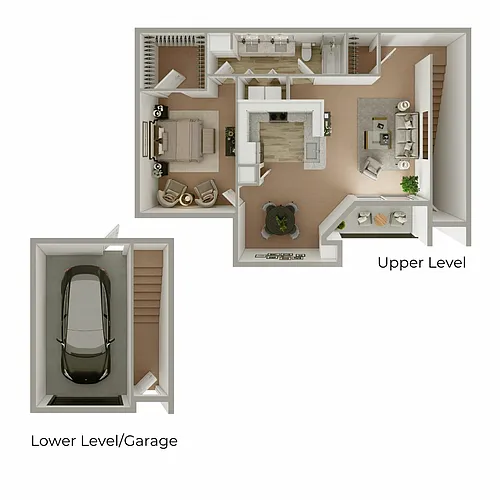 Floor plan 1 Bedroom 1 Bath
