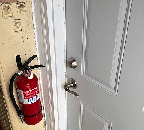 New front door safety lock