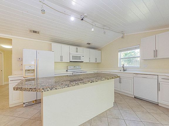 kitchen with corian top