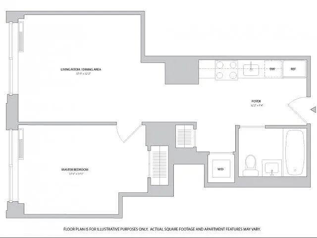 Floor plan 1X1 - A5