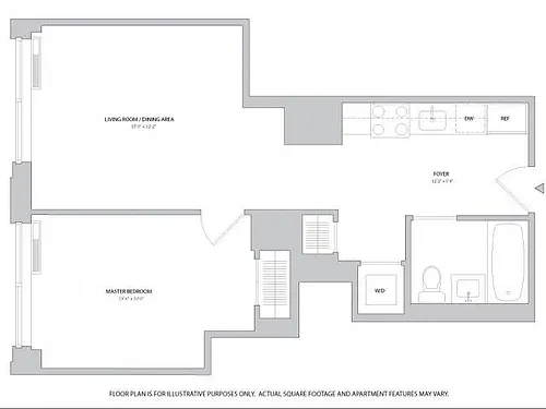 Floor plan 1X1 - A2
