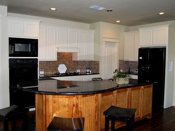 Kitchen with granite island