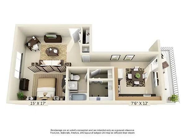 Floor plan Studio