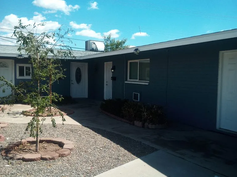 newly landscaped common area