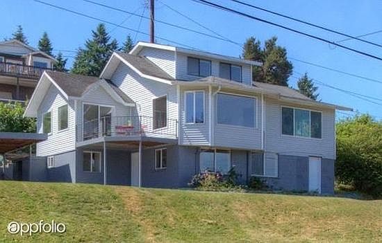 Dash Point property. Apartment A is on the top two floors of the duplex. This home is nestled in the quiet, upscale neighbor of Dash Point and is a 2 minute drive from Dash Point State Park and City Pier (with beach).