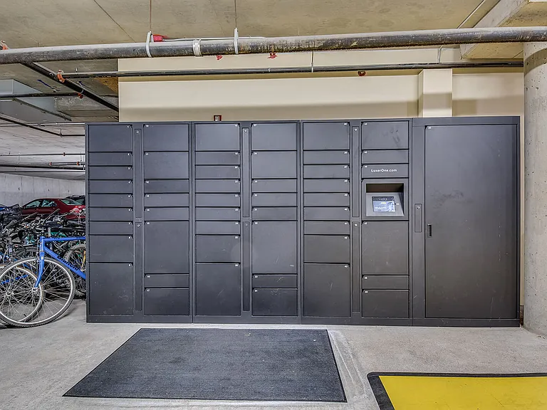 Enjoy the convenience of our Luxer One package locker system