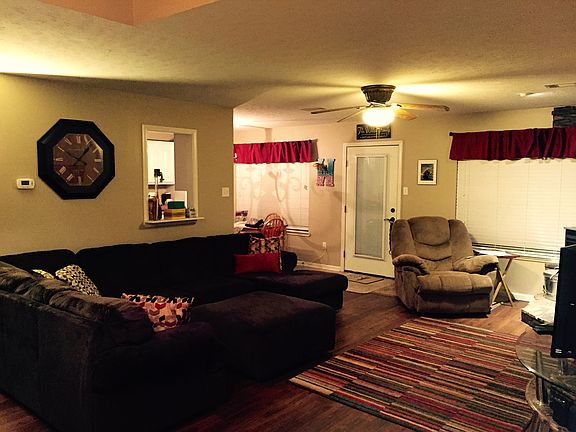Living room and back door