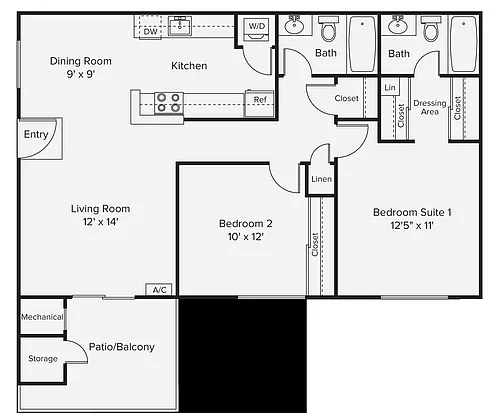 Floor plan B1