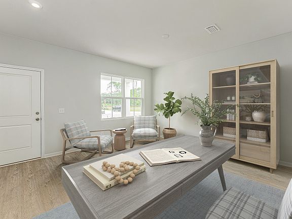 Flex space perfect for a home office or secondary dining area