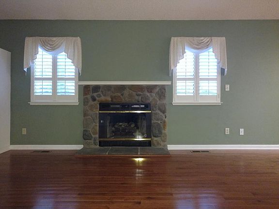 Living room fireplace