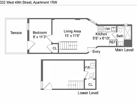 2nd image of 318 W 49th St APT 1RW