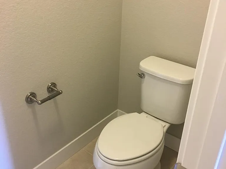 Private toilet in master