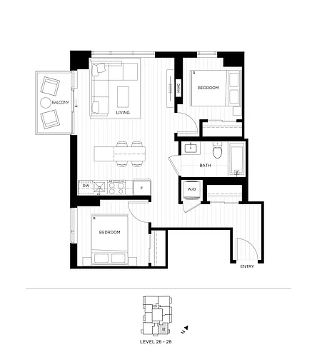Floor plan T2-2602