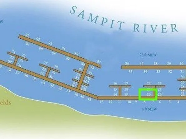 Slip 20 Friendfield Marina #32' boat slip 270 Crescent Drive, Georgetown, SC 29440