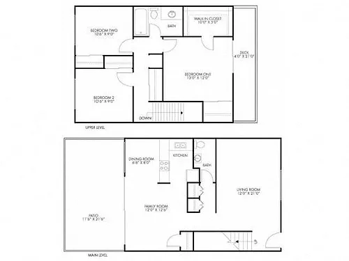Floor plan 3x1 Townhouse Reno