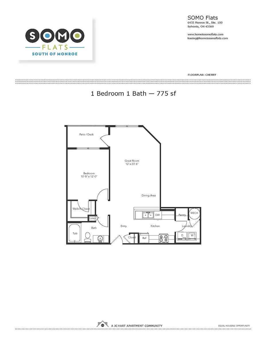Floor plan Cherry 1.1 (U2)