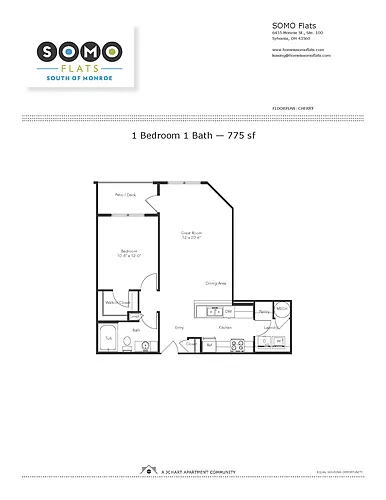Floor plan Cherry 1.1 (U2)