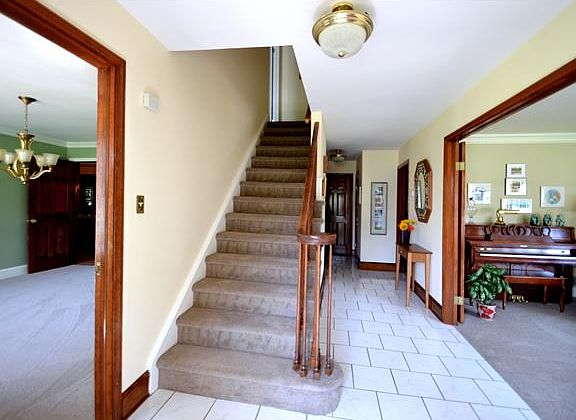 Welcoming center hall foyer