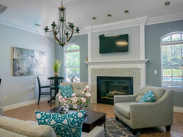 Community Room with Fireplace and Wi-Fi