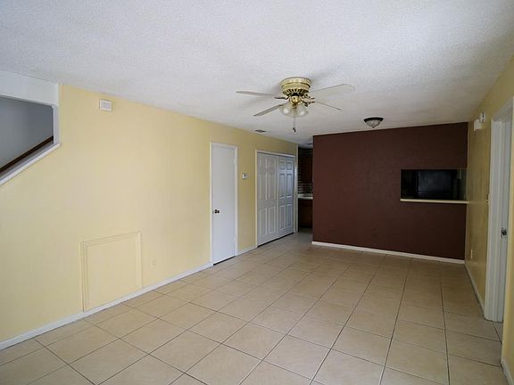 Living room and dining room
