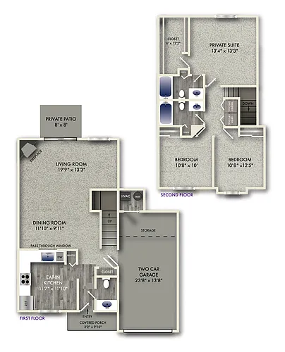 Floor plan Monroe Townhome