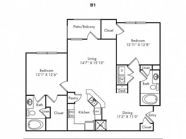 Floor plan B1