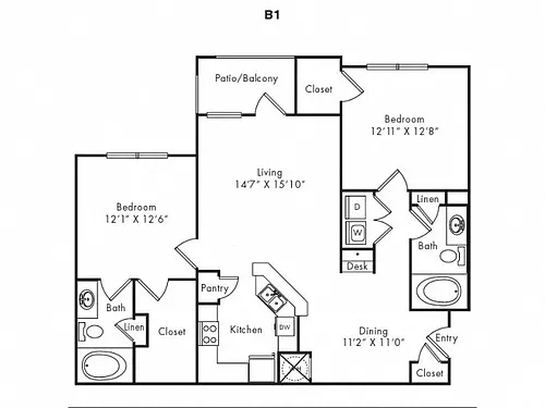 Floor plan B1
