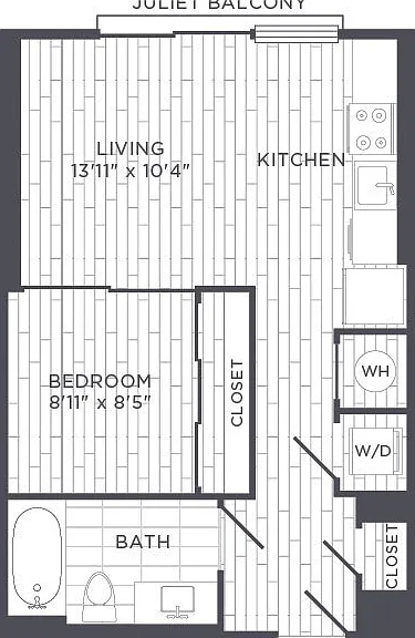 Sonnet - Studio - 1 Beds - 1 Baths - 446 Sq. ft.