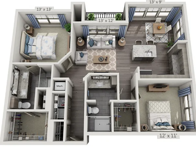 Floor plan B2