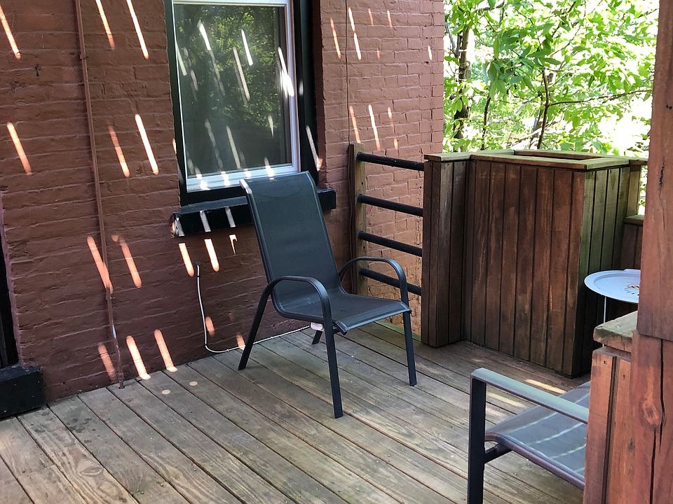 The apartment's sundeck