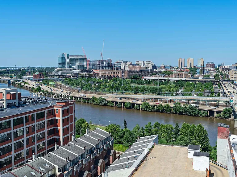 Community set near the banks of the Schuylkill River