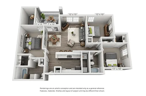 Floor plan Fremont Upgraded