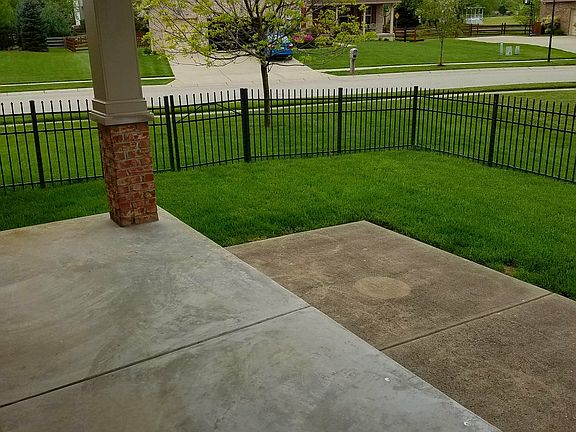 Covered back porch and Patio