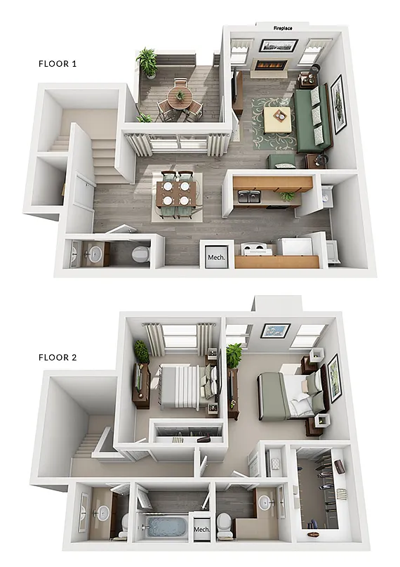Floor plan 2X15