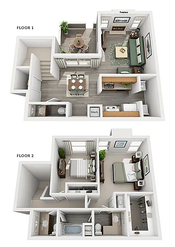 Floor plan 2X15