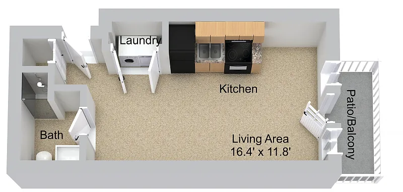 Floor plan Studio