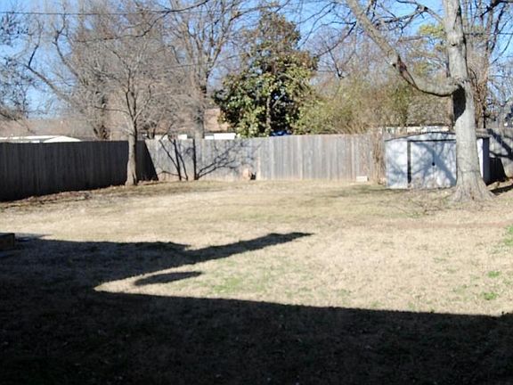 Privacy fenced back yard