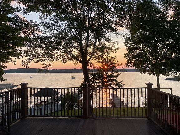 Sunset view from deck