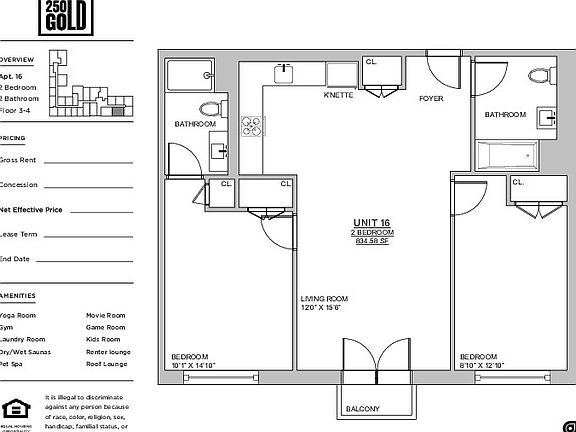 2nd image of 250 Gold St #486