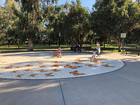 4 blocks to butterfly park