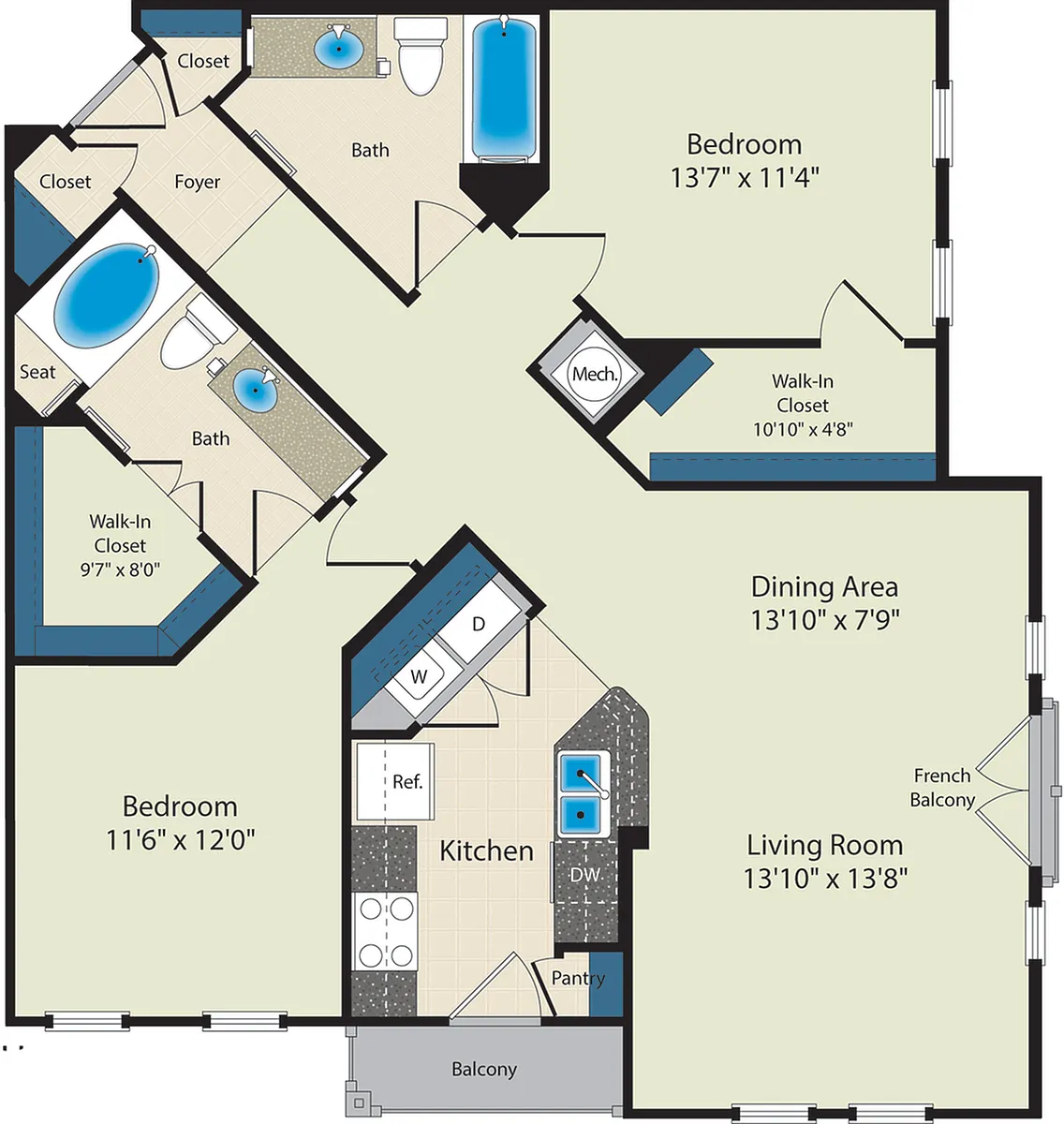 Floor plan The Harrison