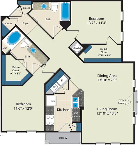 Floor plan The Harrison