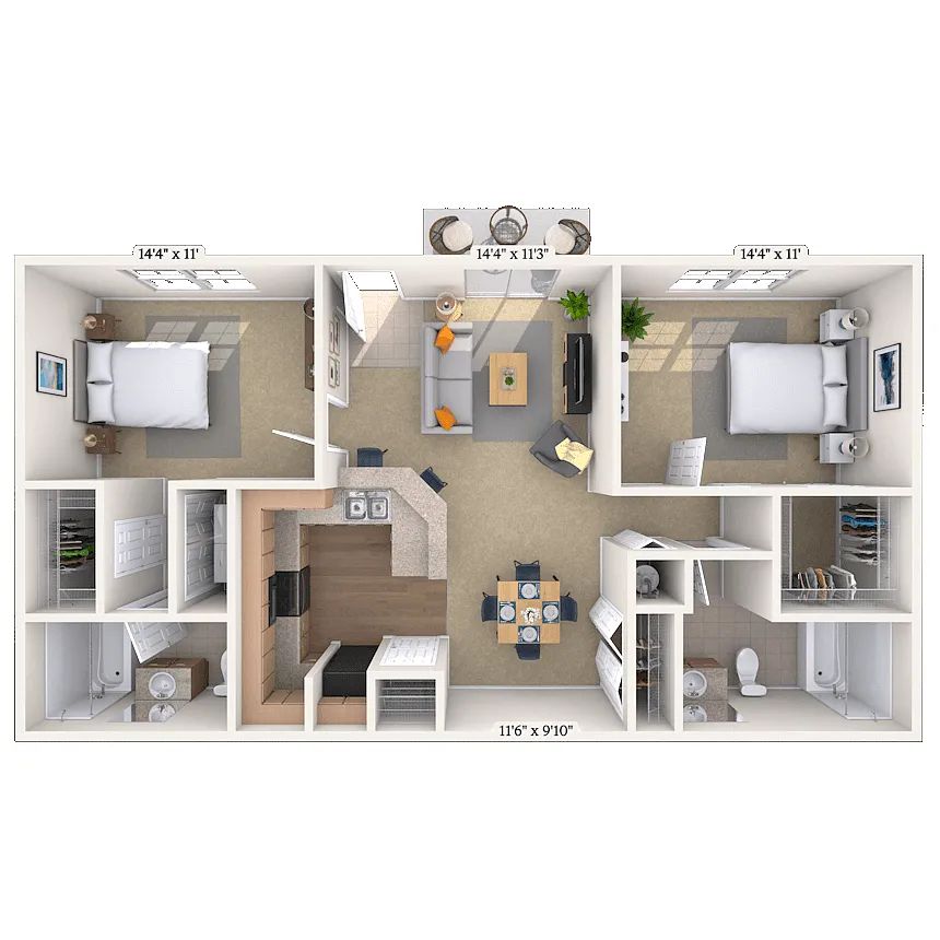 Floor plan The Oak