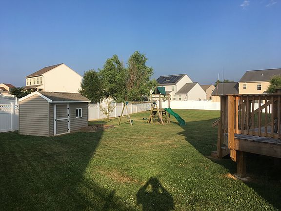 storage shed and play set