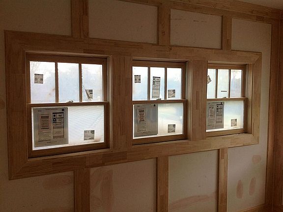High quality design with maximum energy efficiency is a trademark of Southern Green and Front Porch Properties homes. Shown here are stylish Low-E double pane windows.